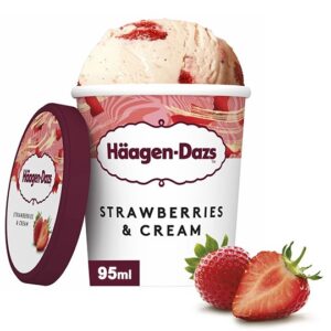 Glaces Haagen-Dazs 95ml Strawberries & Cream