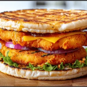 Crispy naan burger menu (frite et boisson)