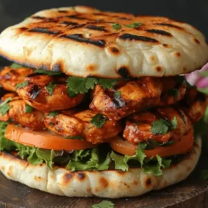 Tandoori naan burger