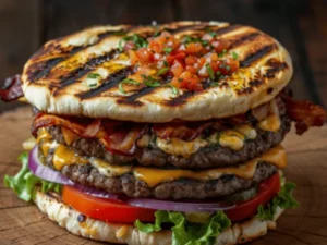 Texas naan burger