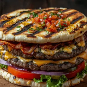 Texas naan burger